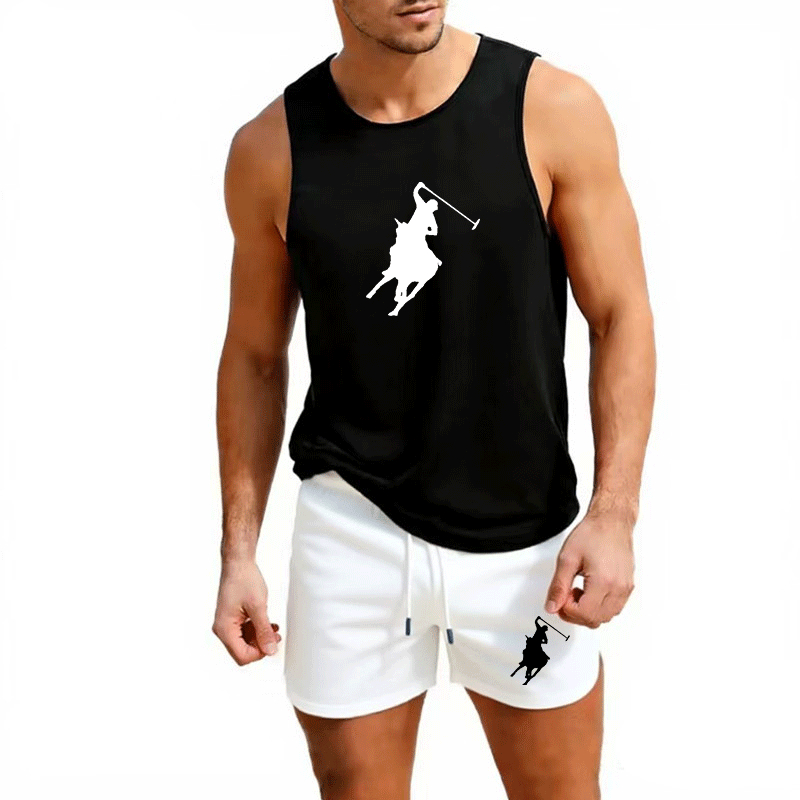 Summer Clothing Us - Męski letni zestaw: kamizelka i szorty,