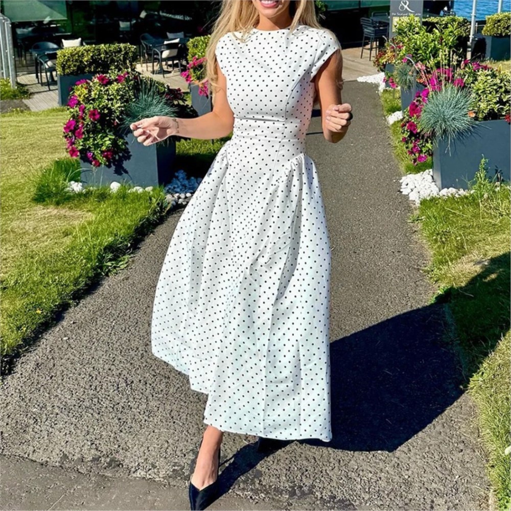 Summer Zara - Letnia sukienka damska w kropki z