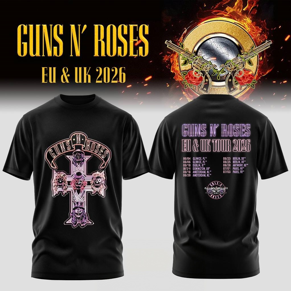 Womens Summer Clothing Uk - Koszulka z grafiką Guns N' Roses