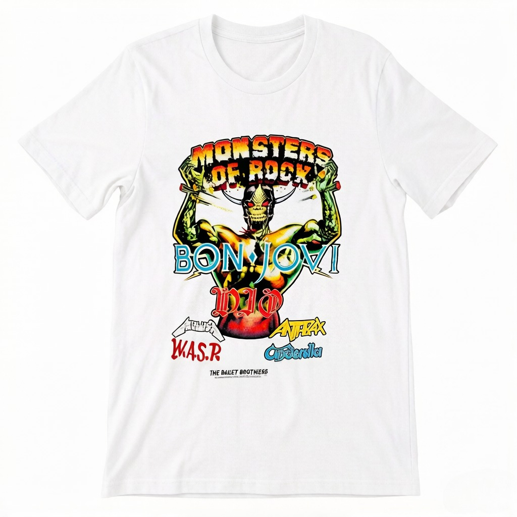 Womens Summer Clothing Uk - Letnia KOSZULKA MONSTERS OF ROCK DONINGTON