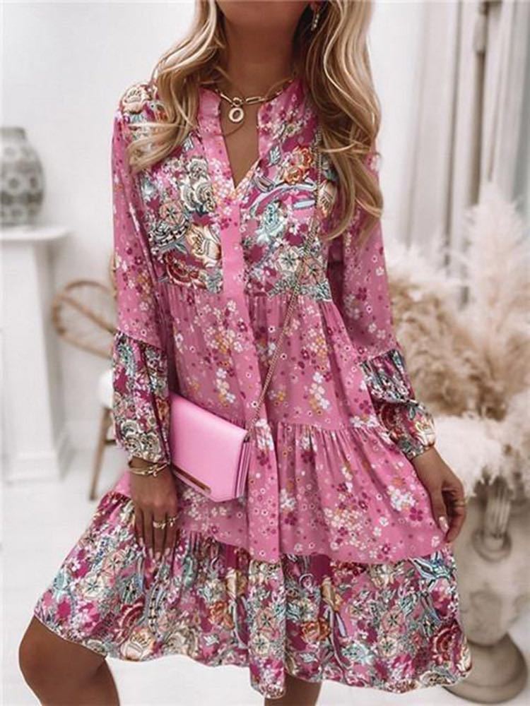 Casual Floral Print Dresses Fo – Summer Zara recenzja i cena