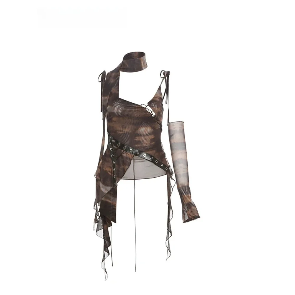 Grunge Crop Tops Harajuku Tank – Summer Grunge Clothing recenzja i cena