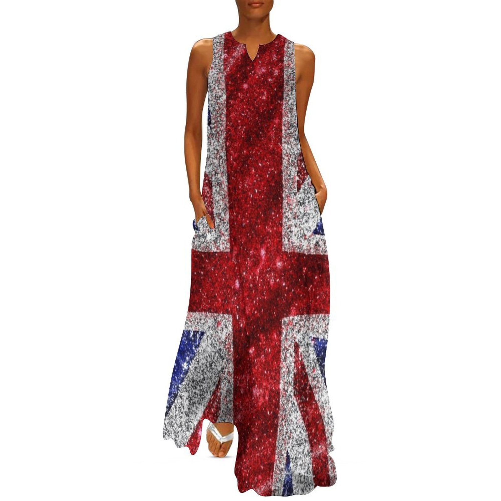 Faux Glitter Union Jack Flag U – Womens Summer Clothing Uk recenzja i cena