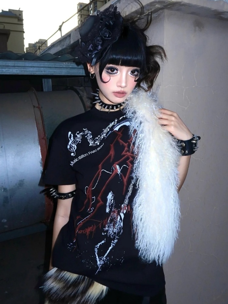 Estetyka subkultury Y2K, czarn – Summer Grunge Clothing recenzja i cena