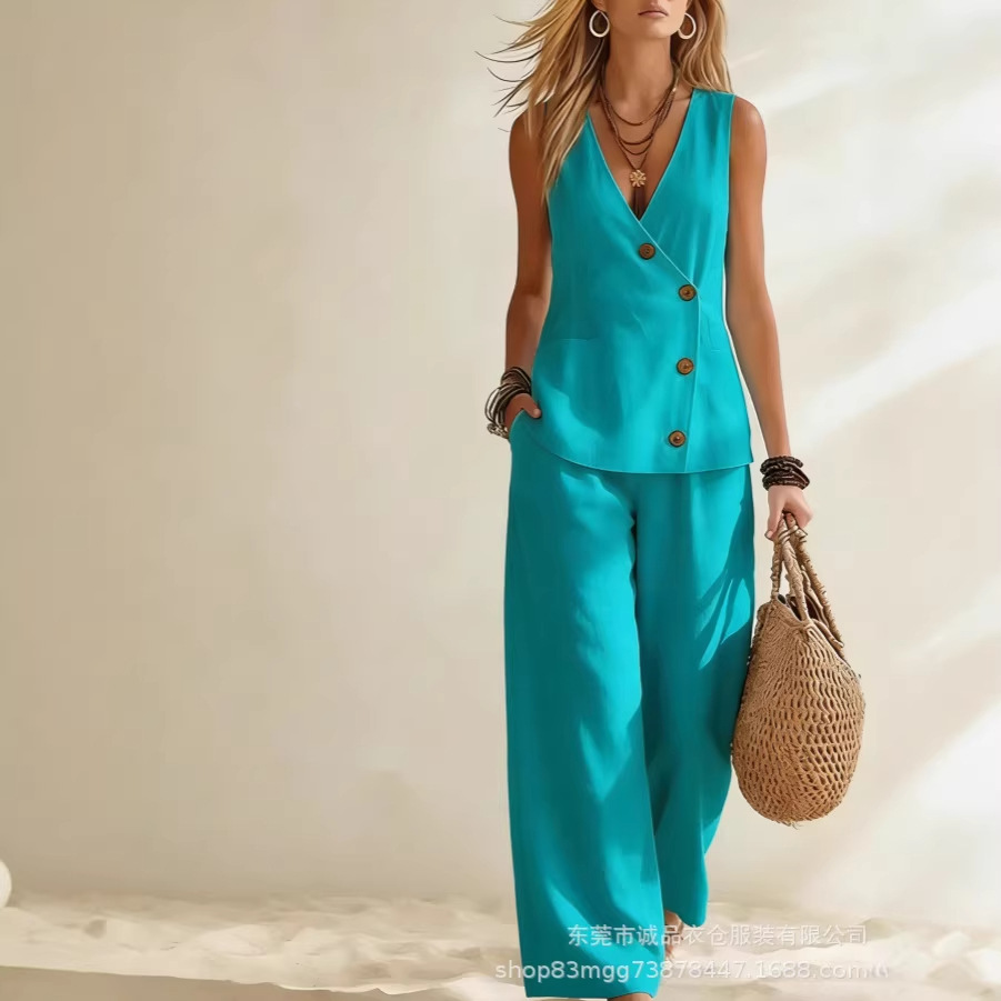 Damski letni komplet: modny ze – Summer Zara recenzja i cena