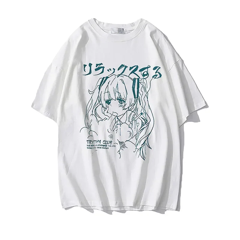 Koszulki damskie Y2k Japanese  – Summer Grunge Clothing recenzja i cena