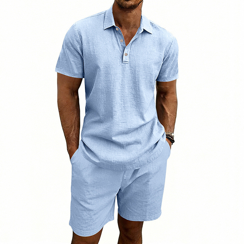 Letni lniany męski zestaw: luź – Linen Shorts Men recenzja i cena