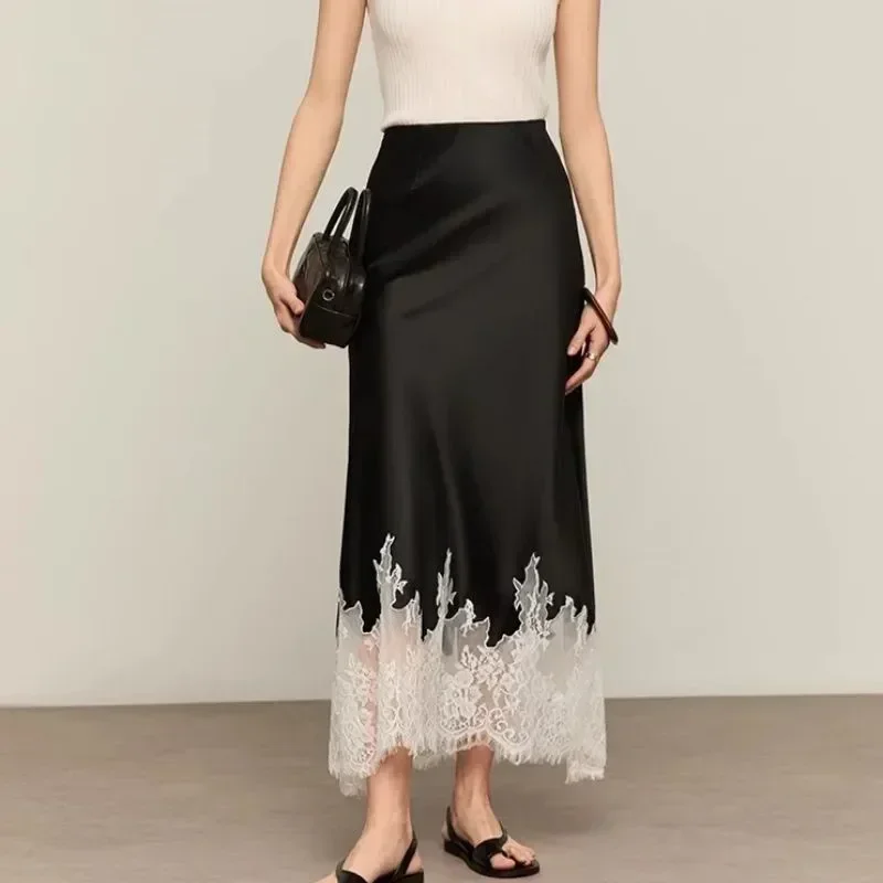 Spódnica midi z koronkowym wyk – Summer Clothing Wraps recenzja i cena