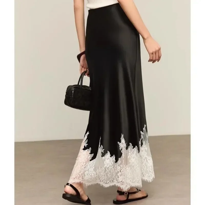 Spódnica midi z koronkowym wyk – Summer Clothing Wraps recenzja i cena
