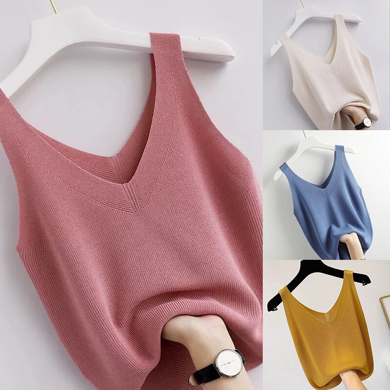 Knitting Vintage Tank Top V-Ne – Summer Zara recenzja i cena