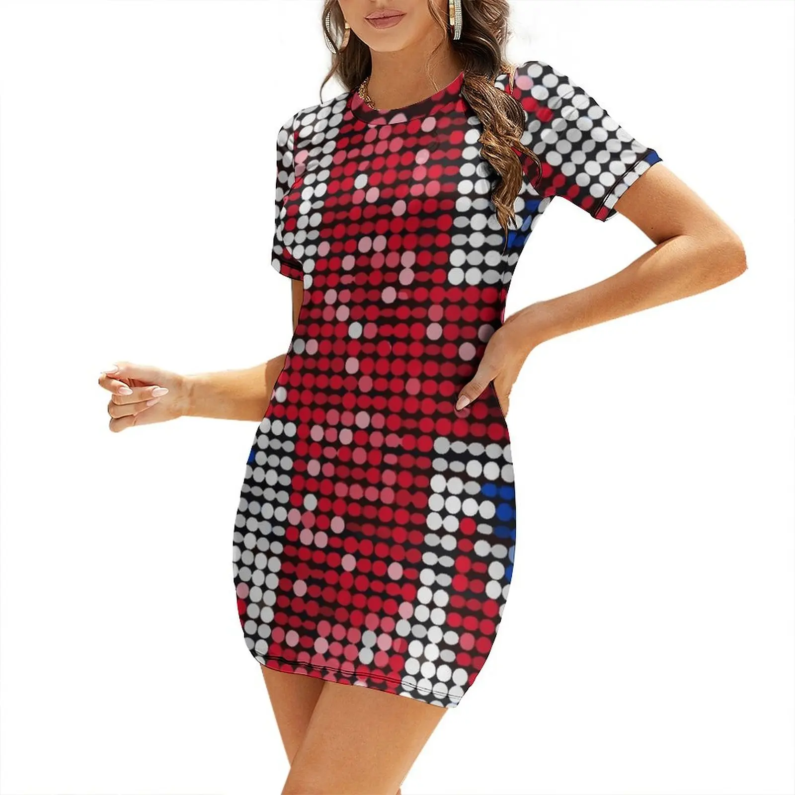 Sukienka z cekinami z motywem  – Womens Summer Clothing Uk recenzja i cena